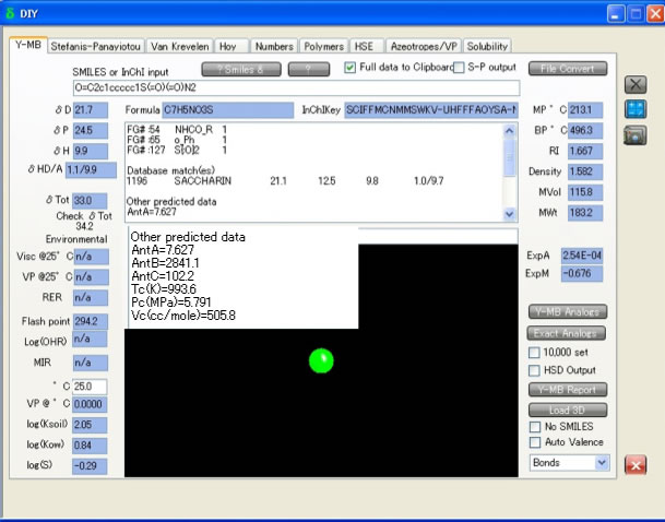 YMBの物性推算